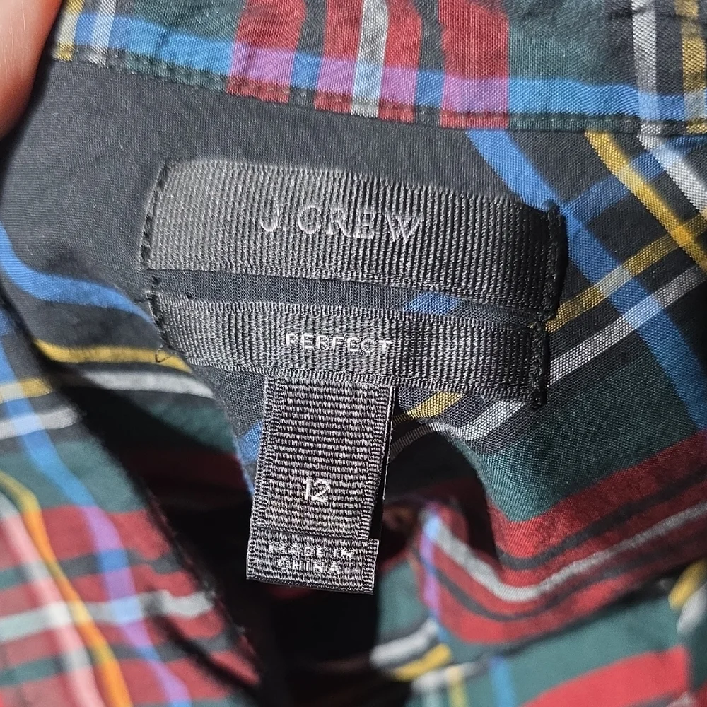 J. Crew crew tartan